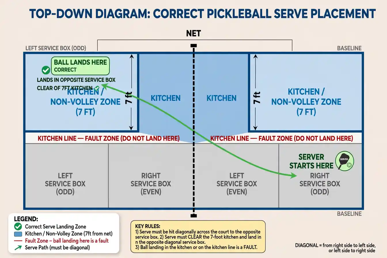 Pickleball Serve Rules: Complete Guide - illustration 2